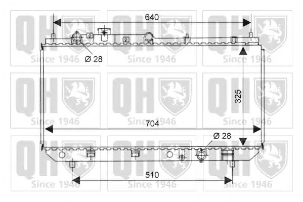 QER1945 QUINTON HAZELL Радиатор охлаждения двигателя (фото 1)
