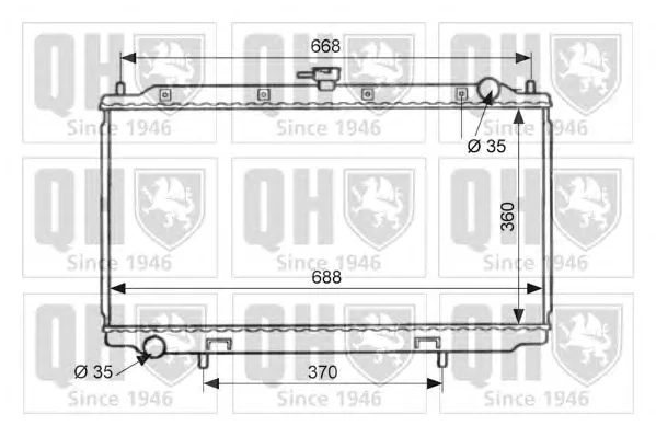 QER1956 QUINTON HAZELL Радиатор охлаждения двигателя (фото 1)