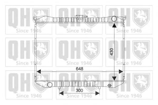 QER1957 QUINTON HAZELL Радиатор охлаждения двигателя (фото 1)