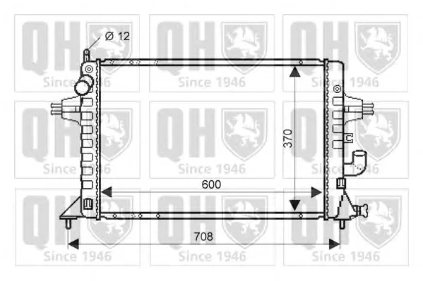 QER1958 QUINTON HAZELL Радиатор охлаждения двигателя (фото 1)