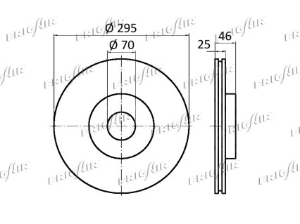 DC03.102 FRIGAIR Тормозной диск (фото 2)