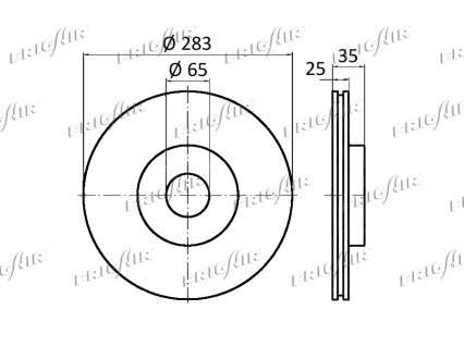 DC03.105 FRIGAIR Тормозной диск (фото 2)