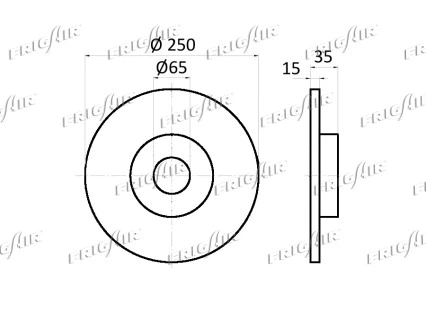 DC03.111 FRIGAIR Тормозной диск (фото 2)