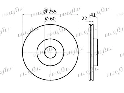 DC04.101 FRIGAIR Тормозной диск (фото 2)
