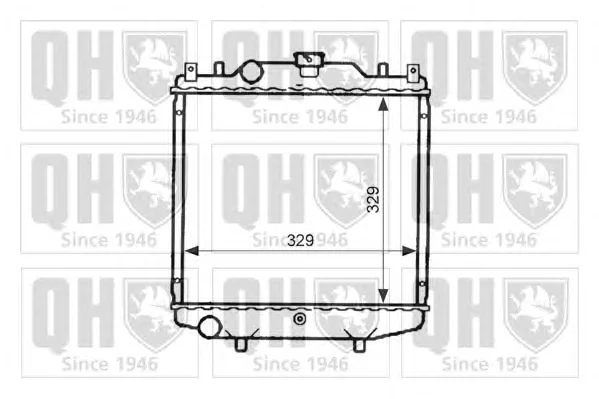 QER1993 QUINTON HAZELL Радиатор охлаждения двигателя (фото 1)