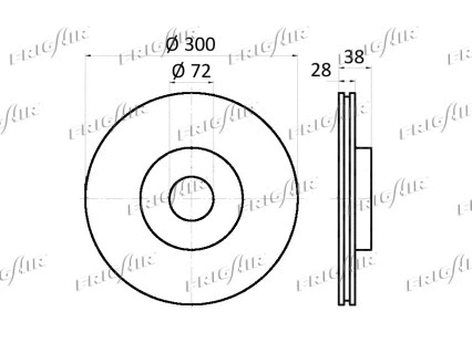 DC04.104 FRIGAIR Тормозной диск (фото 2)