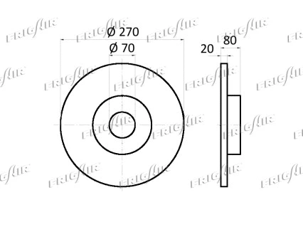 DC07.111 FRIGAIR Тормозной диск (фото 2)