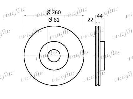 DC09.101 FRIGAIR Тормозной диск (фото 2)
