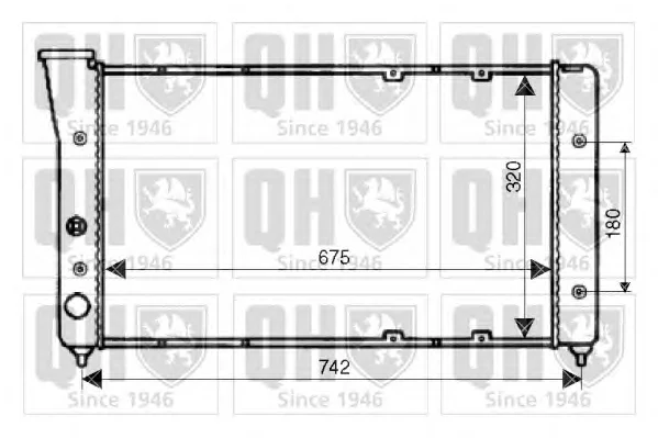 QER2005 QUINTON HAZELL Радиатор охлаждения двигателя (фото 1)
