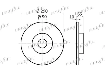 DC09.109 FRIGAIR Тормозной диск (фото 2)
