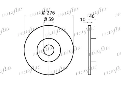 DC13.102 FRIGAIR Тормозной диск (фото 2)