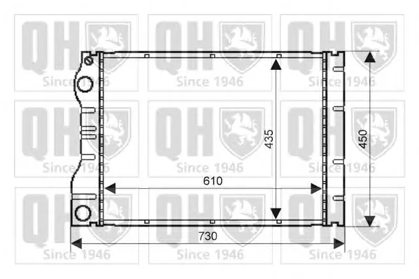 QER2097 QUINTON HAZELL Радиатор охлаждения двигателя (фото 1)