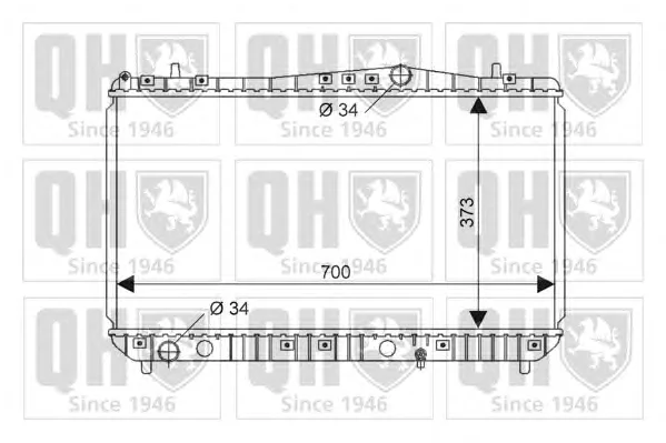 QER2133 QUINTON HAZELL Радиатор охлаждения двигателя (фото 1)