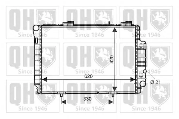 QER2236 QUINTON HAZELL Радиатор охлаждения двигателя (фото 1)