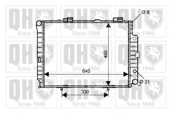 QER2240 QUINTON HAZELL Радиатор охлаждения двигателя (фото 1)