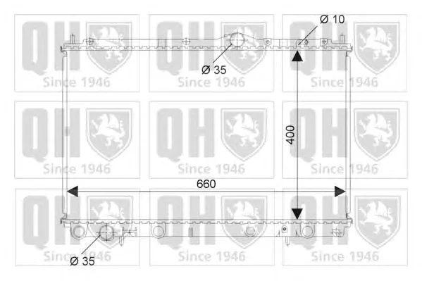 QER2372 QUINTON HAZELL Радиатор охлаждения двигателя (фото 1)