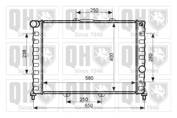QER2376 QUINTON HAZELL Радиатор охлаждения двигателя (фото 1)