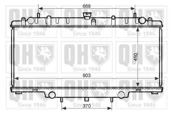 QER2453 QUINTON HAZELL Радиатор охлаждения двигателя (фото 1)