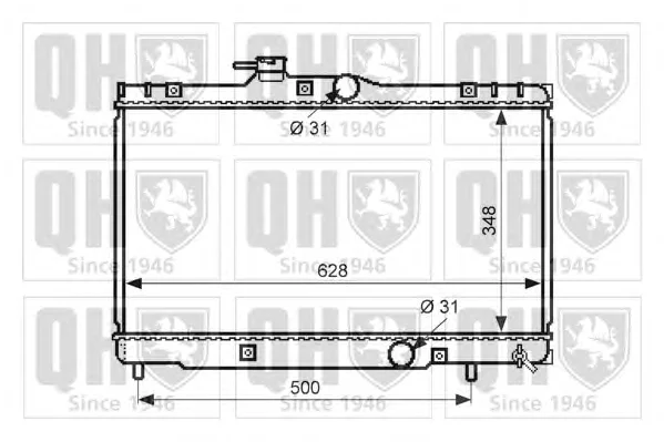 QER2514 QUINTON HAZELL Радиатор охлаждения двигателя (фото 1)