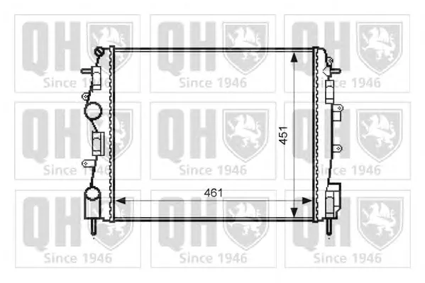 QER2544 QUINTON HAZELL Радиатор охлаждения двигателя (фото 1)