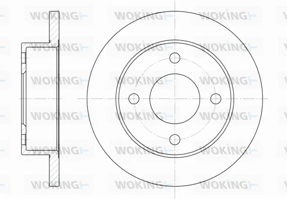 D6012.00 WOKING Тормозной диск (фото 1)