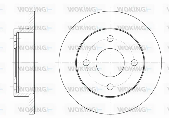 D6013.00 WOKING Тормозной диск (фото 1)