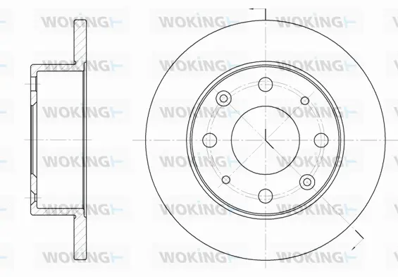 D6015.00 WOKING Тормозной диск (фото 1)