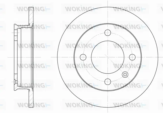 D6019.00 WOKING Тормозной диск (фото 1)