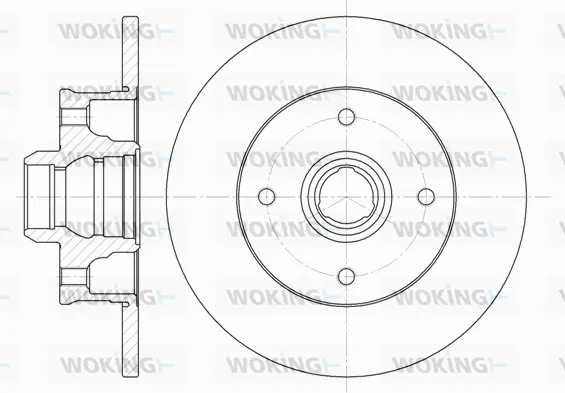 D6024.00 WOKING Тормозной диск (фото 1)
