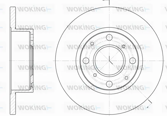 D6041.00 WOKING Тормозной диск (фото 1)