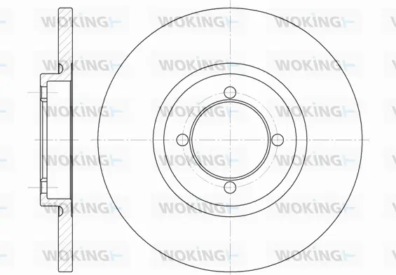 D6091.00 WOKING Тормозной диск (фото 1)