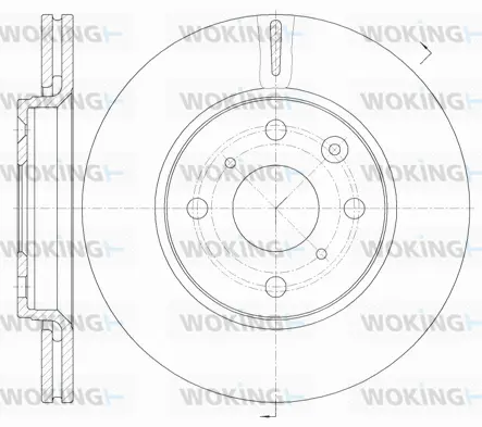 D61003.10 WOKING Тормозной диск (фото 1)