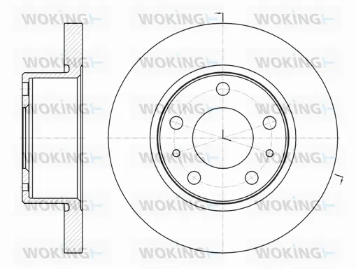 D61007.00 WOKING Тормозной диск (фото 1)
