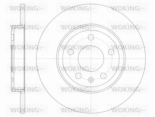D61011.00 WOKING Тормозной диск (фото 1)