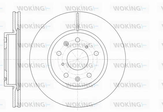 D61018.10 WOKING Тормозной диск (фото 1)