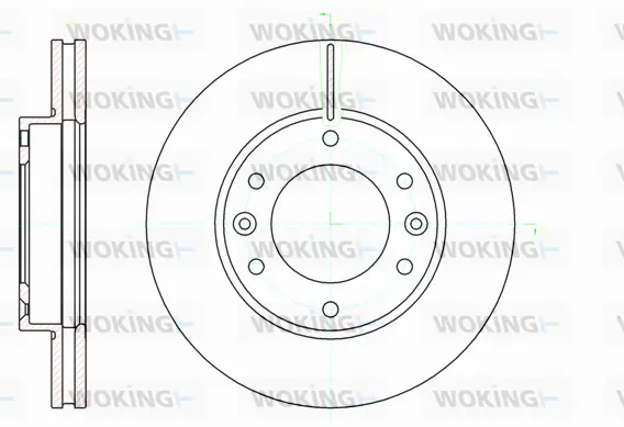 D61026.10 WOKING Тормозной диск (фото 1)