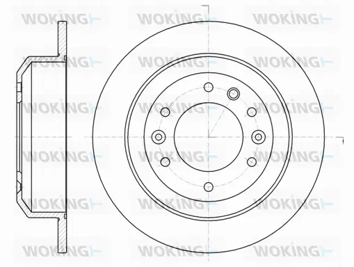 D61027.00 WOKING Тормозной диск (фото 1)
