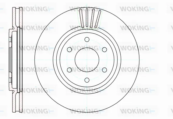 D61037.10 WOKING Тормозной диск (фото 1)