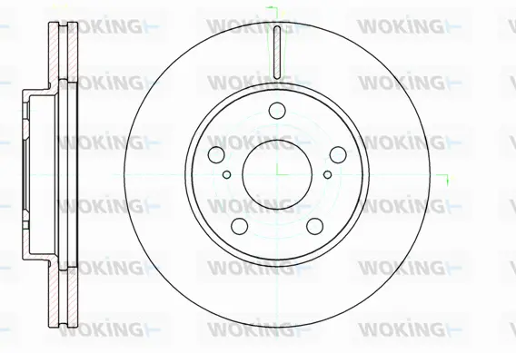 D61043.10 WOKING Тормозной диск (фото 1)