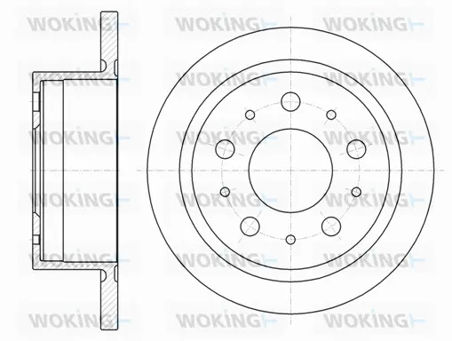 D61057.00 WOKING Тормозной диск (фото 1)