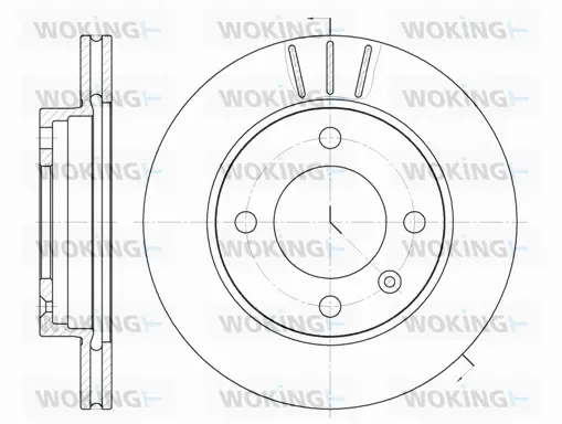 D6106.10 WOKING Тормозной диск (фото 1)