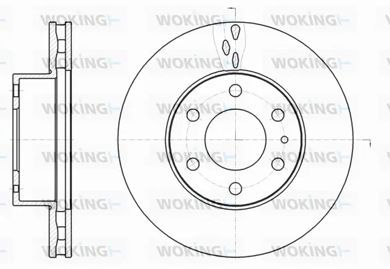 D61062.10 WOKING Тормозной диск (фото 1)
