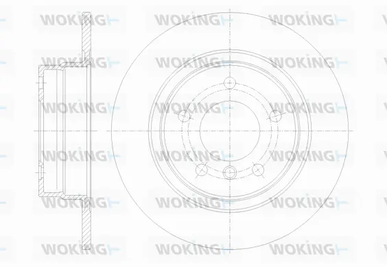D61084.00 WOKING Тормозной диск (фото 1)