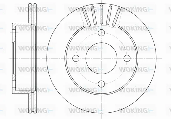 D61085.10 WOKING Тормозной диск (фото 1)