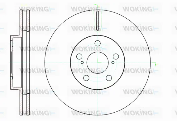 D61093.10 WOKING Тормозной диск (фото 1)