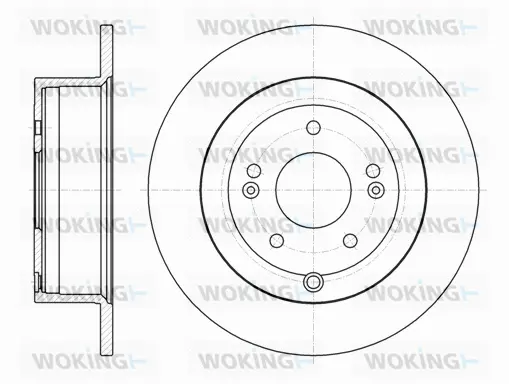 D61106.00 WOKING Тормозной диск (фото 1)