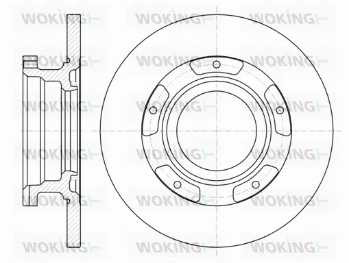 D61107.00 WOKING Тормозной диск (фото 1)