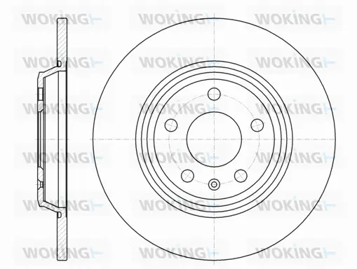 D61112.00 WOKING Тормозной диск (фото 1)