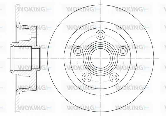 D61114.00 WOKING Тормозной диск (фото 1)