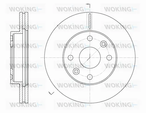 D61116.10 WOKING Тормозной диск (фото 1)